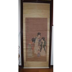 『純欣賞非賣品』【仕女圖】明代 名畫家-唐伯虎..