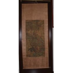 『純欣賞非賣品』【秋山圖】明朝 名畫家-藍英..