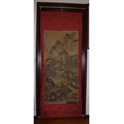 『純欣賞非賣品』【山水圖】明朝 名畫家-周 臣..