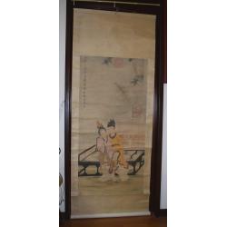 『純欣賞非賣品』【人物圖】明代-唐伯虎-經典收藏
