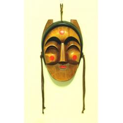 【臉譜-韓國-傳統雕飾 】韓國原木雕飾臉譜、代表韓…